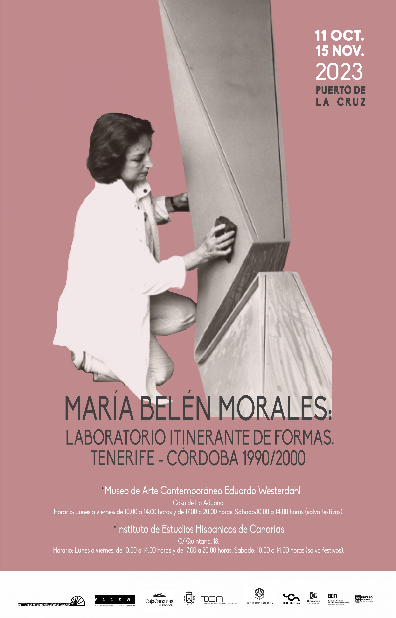Exposición «María Belén Morales: Laboratorio itinerante de formas. Tenerife – Córdoba 1990/2000)» (11/10 a 15/11, 2023)